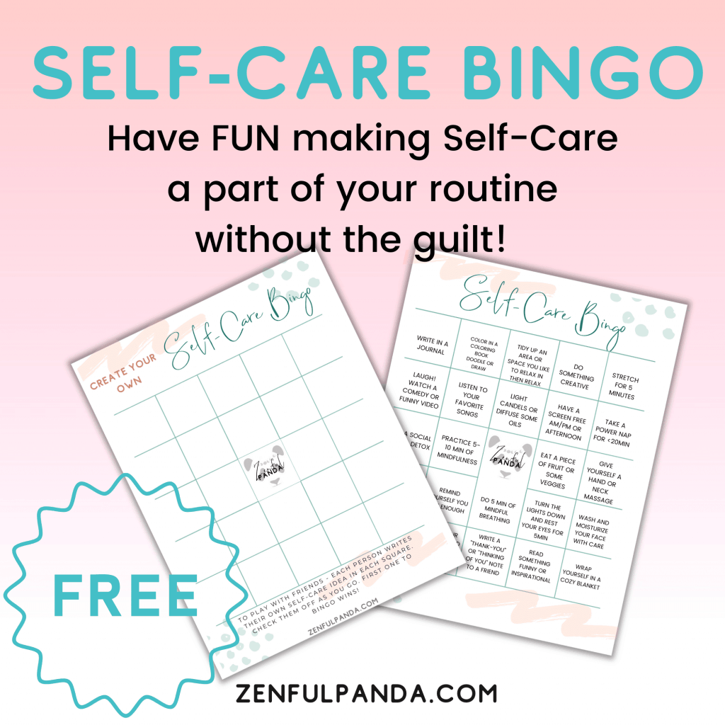Self-Care BINGO Printable Game