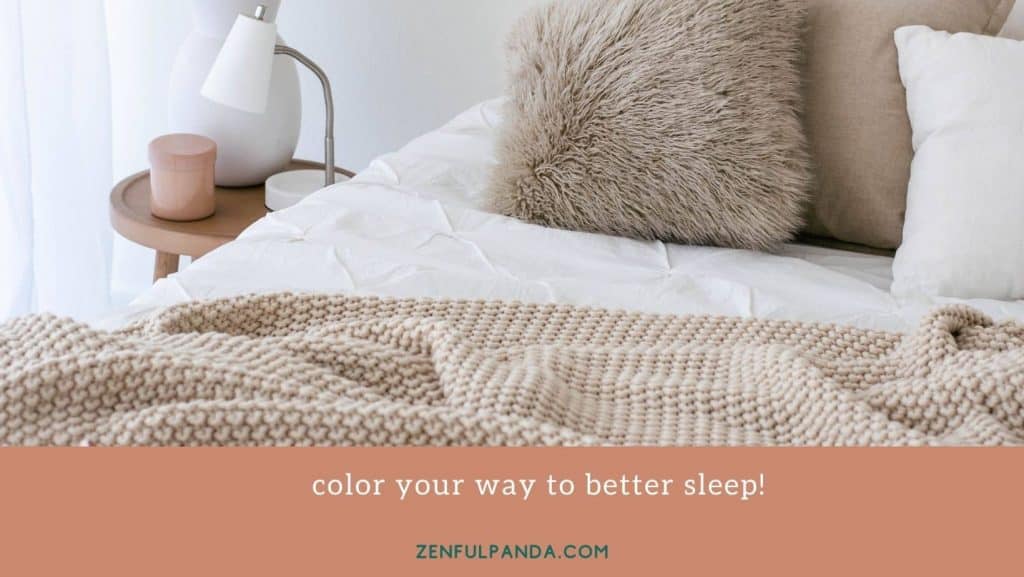 cozy bed fluffy furry pillows in soft pale pink hues